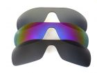 Galaxylense replacement for Oakley Antix Black&Purple&Gray Polarized 3 Pairs